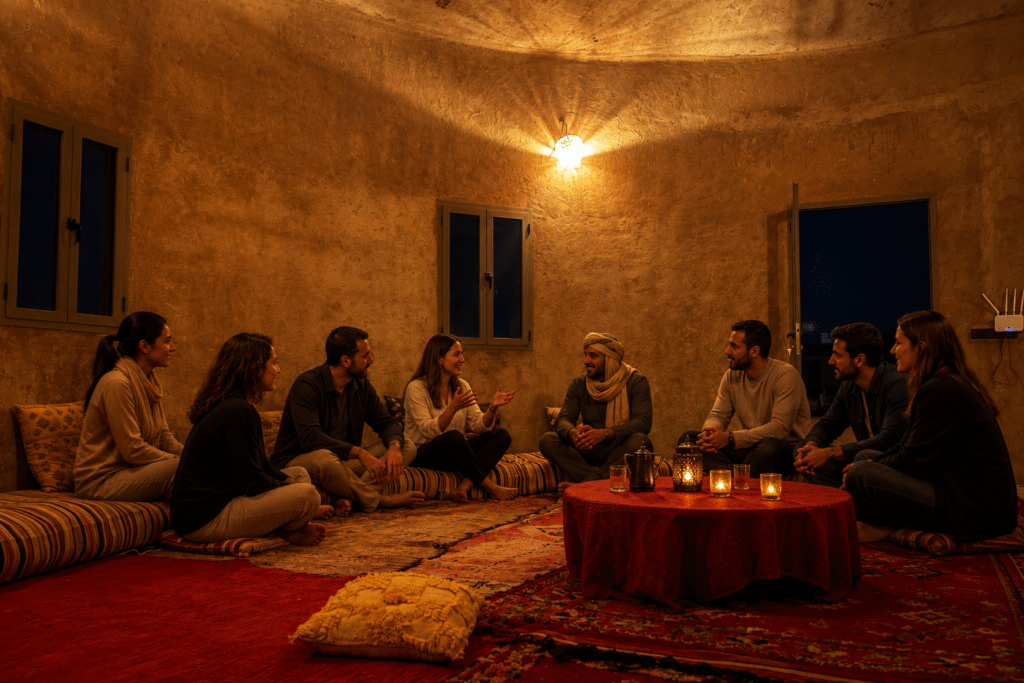 séminaire incentive entreprise dans le désert au maroc au bivouac luna